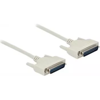 DeLOCK 86908 Serialinis laidas, smėlio spalvos, 0,5 m, D-Sub 25 kontaktų