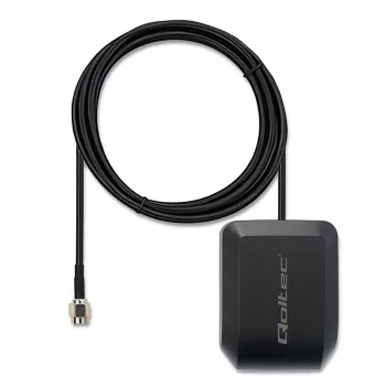 GPS/GLONASS antena QOLTEC 57055 su magnetiniu pagrindu, 28 dB stiprinimas