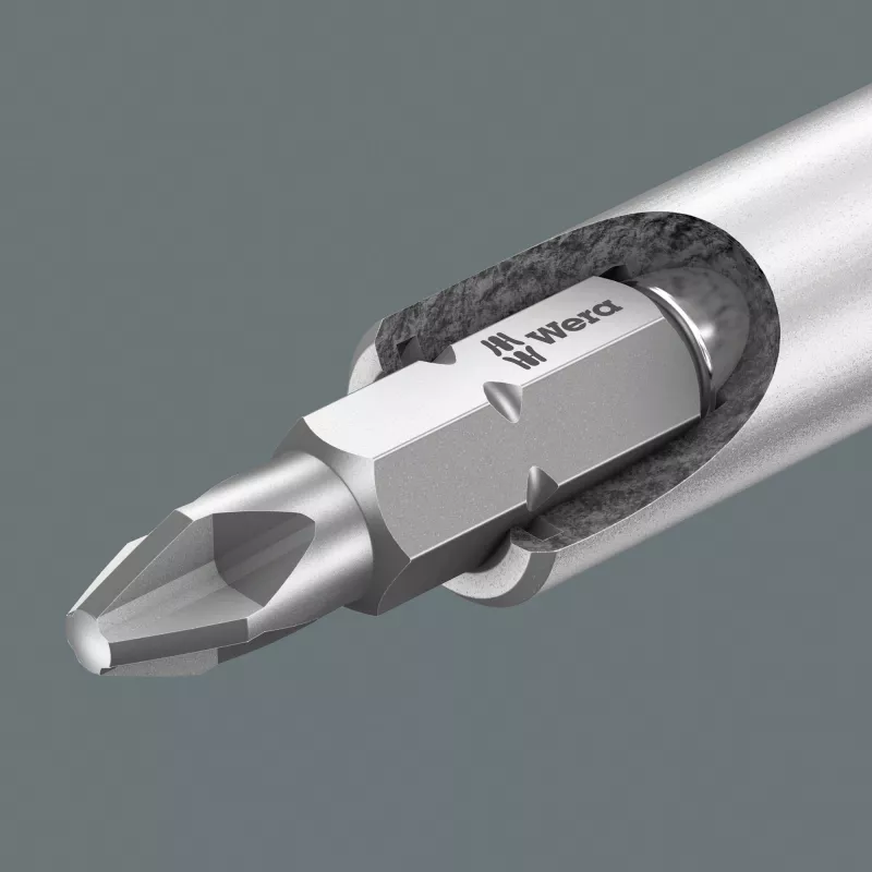 Wera Kraftform Kompakt 27 Set 1 atsuktuvų rinkinys su ergonomiškomis rankenomis ir tiksliomis antgaliais