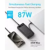 Nešiojamas įkroviklis Anker A1383011 — 20000 mAh, 1× USB-A + 1× USB-C, bendra 3.6 A, juodas