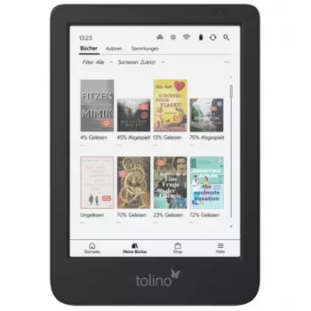 Tolino shine color el. knygų skaitytuvė su lietimui jautriu ekranu 16 GB Wi-Fi juoda