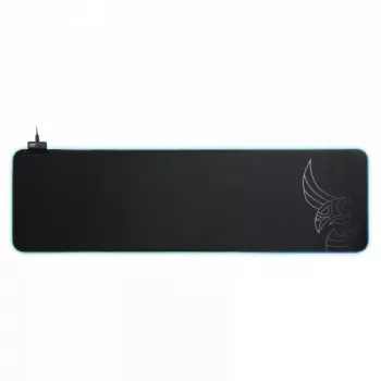 L33T Gaming 160406 Asar Bardagi XXL RGB žaidimų kilimėlis, greitas paviršius, 920 x 294 x 3 mm, juodas