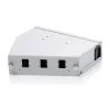 DIN bėgelio šviesolaidžių suvirinimo skirstytuvas DIGITUS DN-96894 — kampuotas, 6 SC SX / LC DX, aliuminis, pilkas