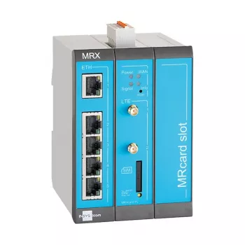 Pramoninis 4G maršrutizatorius INSYS icom MRX3 LTE su Fast Ethernet, BGP/OSPF/RIP maršrutizavimu, IPSec/SNMP/SSH saugumu
