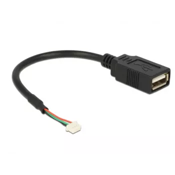 USB laidas DeLOCK 84834 USB 2.0 0,15 m juodas