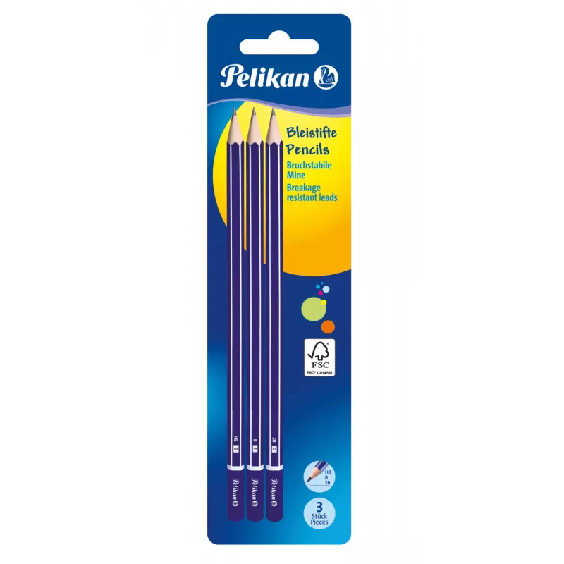 Grafitinis pieštukas Pelikan 807418 Multi 3 vnt.
