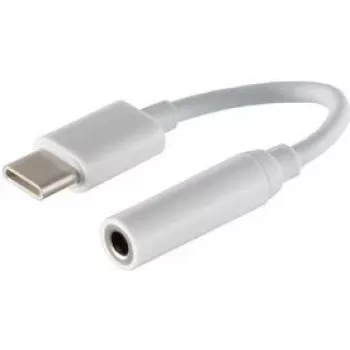 Mobiliojo telefono laidas ShiverPeaks BS14-05020, USB-C – 3,5 mm, 0,1 m, baltas