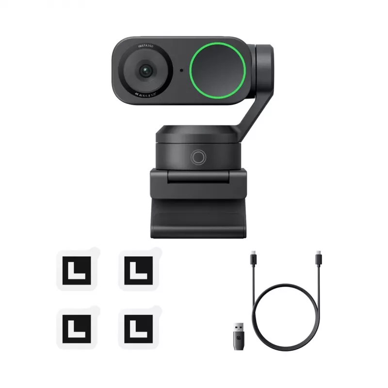 Internetinė kamera Insta360 Link 2 3840 x 2160 pikselių USB Juoda