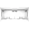 Kindermann Konnect flex kabelinis išvadas - išėjimas - RAL 9003, miltelinis dažymas White - 2 prievadai (7464000452)