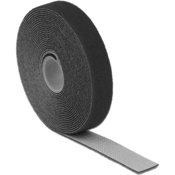 Lipnusis dirželis (velcro) DeLOCK 18715, juodas, 20 mm x 5 m