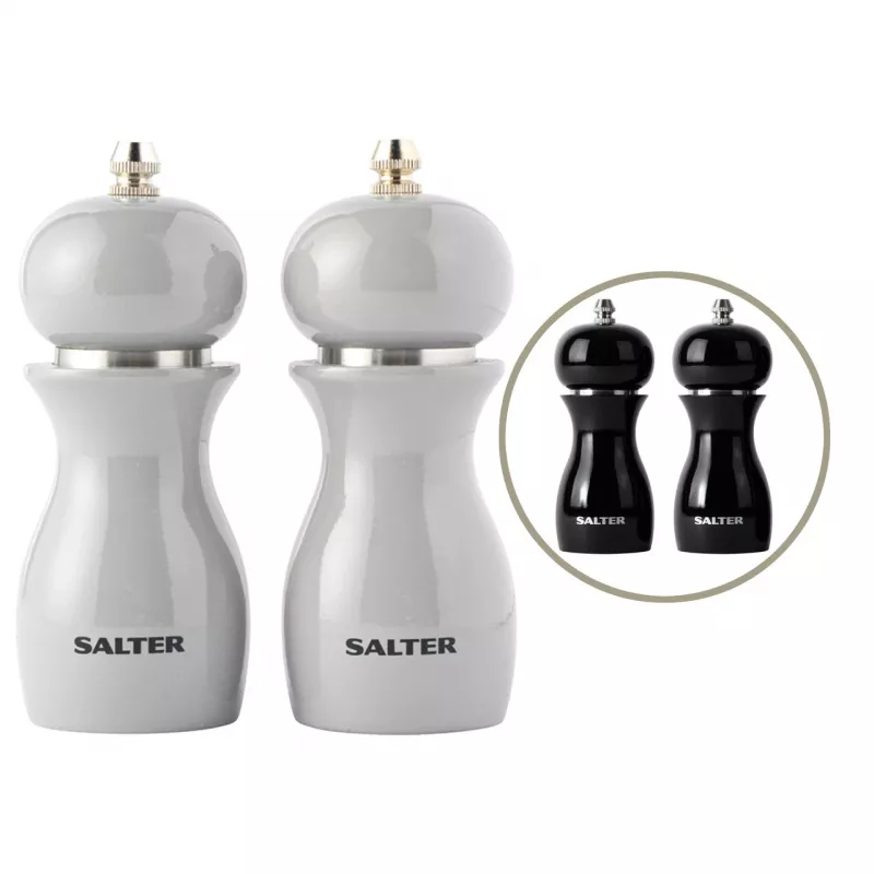 Druskinė ir pipirinė Salter 7613 GYXR, pilkas blizgus apdaila