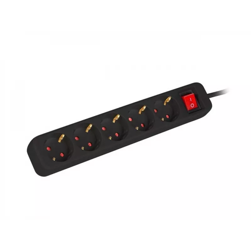 Lanberg PS1-05F-0150-B ilginimo laidas 1,5 m 5x230 V