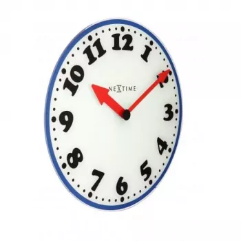 NeXtime klok 8151 Boy, Ø43 cm, sieninis, baltas/mėlynas/juodas/raudonas