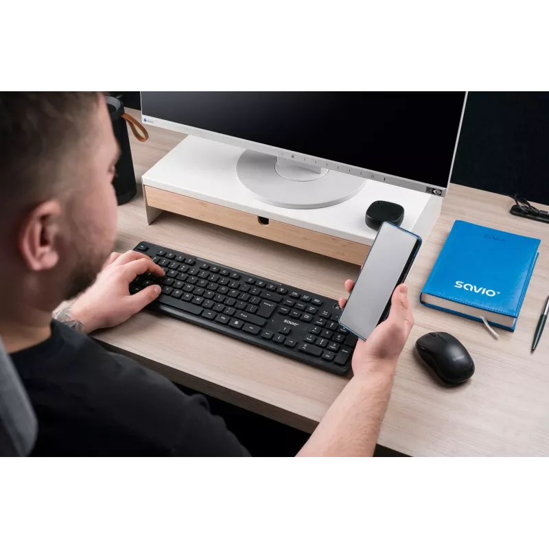 Savio KB-02 klaviatūra Namai/Biuras USB QWERTY Juoda