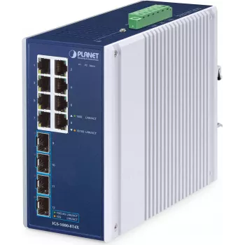 PLANET IP30 pramoninis 8 prievadų nevaldomas gigabito eterneto jungiklis