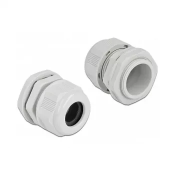 Kabelio įvadas DeLOCK 60368 pilkas plastikinis 2 vnt.