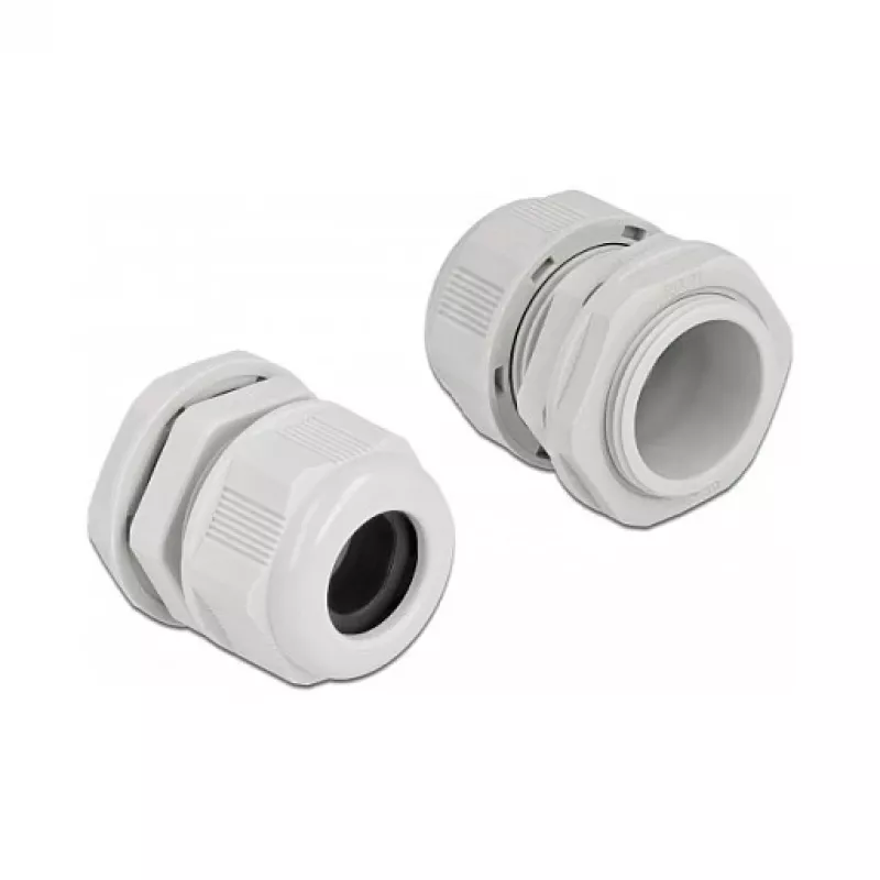 Kabelio įvadas DeLOCK 60368 pilkas plastikinis 2 vnt.