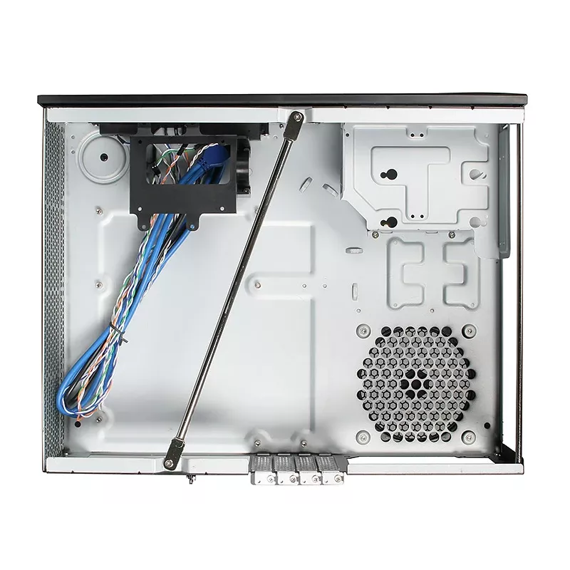 SilverStone MILO ML03 - stalinis kompiuterio korpusas - Mikro-ATX - be maitinimo šaltinio (ATX / PS/2) - juodas - USB / garsas (SST-ML03B-R)