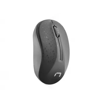 Belaidė optinė biuro pelė NATEC Toucan Office RF – ambidekstrinė, 1600 DPI, 3 mygtukai, ratukas, pilka/juoda