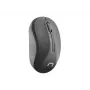 Belaidė optinė biuro pelė NATEC Toucan Office RF – ambidekstrinė, 1600 DPI, 3 mygtukai, ratukas, pilka/juoda