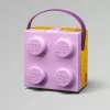 Dėžutė daiktams laikyti Room Copenhagen LEGO Box su rankena alyvinė 40240004 — plastikinis indas LEGO kaladėlėms ir žaislams