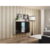 Cama Komoda VIGO 90/120/38 baltas/juodas blizgus