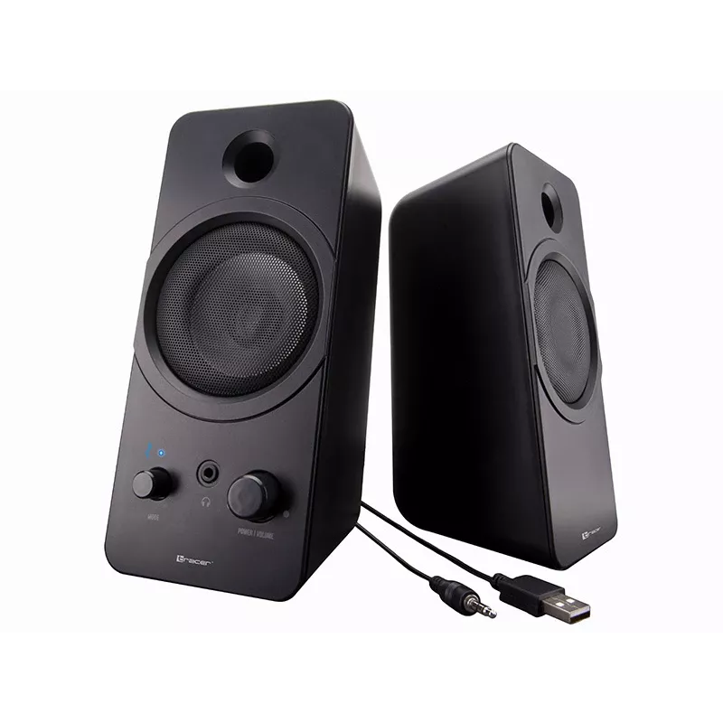 Staliniai garsiakalbiai 2.0 TRACER Mark 12 W, USB maitinimas, Bluetooth, 2 krypčių, 2 garsiakalbiai, juodi
