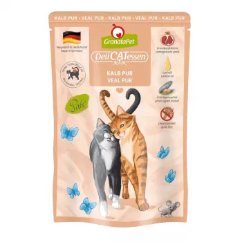 Šlapias ėdalas katėms Fox4Pets DeliCATessen veršiena 85 g – pilnavertis bekvapis suaugusių kačių maistas