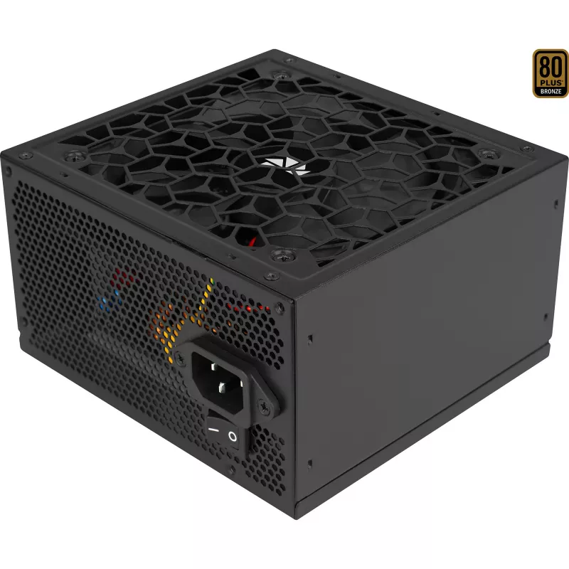 Maitinimo šaltinis AEROCOOL AERO BRONZE 650W APFC (V.2 2025) – 650W ATX PSU su aktyviu galios faktoriaus koregavimu