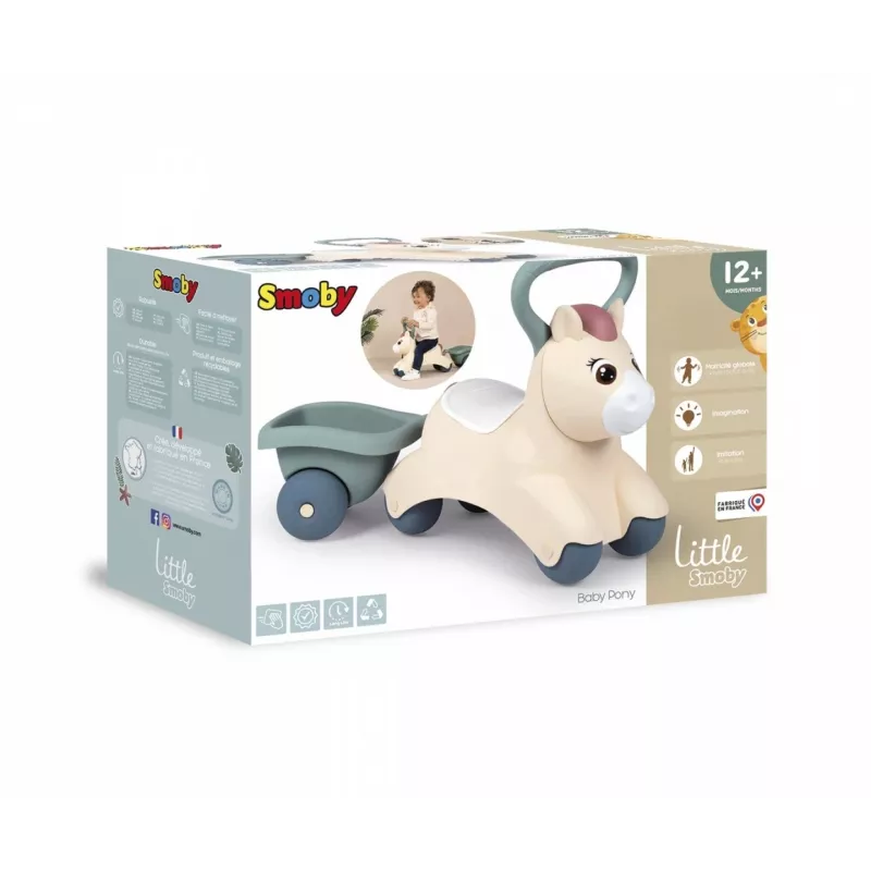 Vaikiškas vaikštynė Little Smoby Baby Pony Veicolo Di Scorrimento