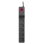 Prailginimo laidas Lestar 3 m vidaus juodas su jungikliu ir indikatoriumi, 230 V AC, 10 A