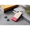 Apsauginis dėklas iš medžio ir polikarbonato iPhone XS Max – baltas miss match
