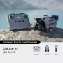 Kvadrakopteris DJI Air 3S RC-N3 – 50 MP kamera, 4K, 4 rotoriai, maks. greitis 27 m/s, nuotolis 32 000 m, 4276 mAh baterija, pilka