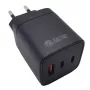 Įkroviklis EXTRA DIGITAL GaN 2x USB Type-C, USB Type-A: 65W, PPS