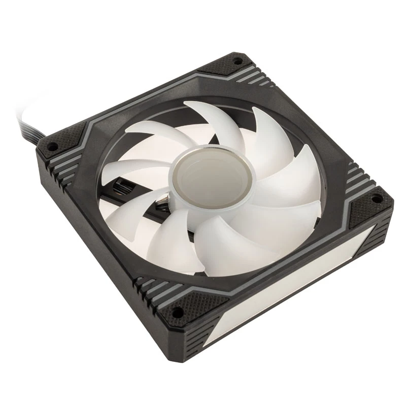 120 mm ventiliatorius Kolink Umbra X ARGB PWM – 1600 RPM, 24 dB, juodas
