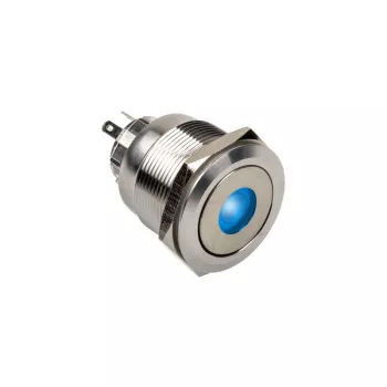 DimasTech vandalams atsparus jungiklis / mygtukas 25 mm Silverline Dot RGB PD212