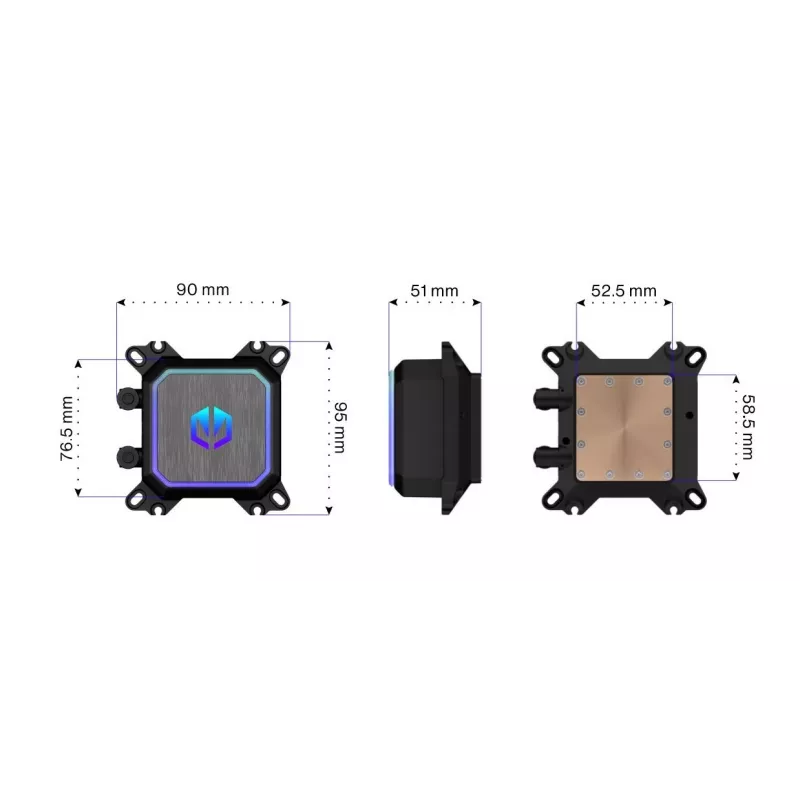 ENDORFY Navis F280 ARGB kompiuterio korpuso skysčio aušintuvas 14 cm juodas 1 vnt.