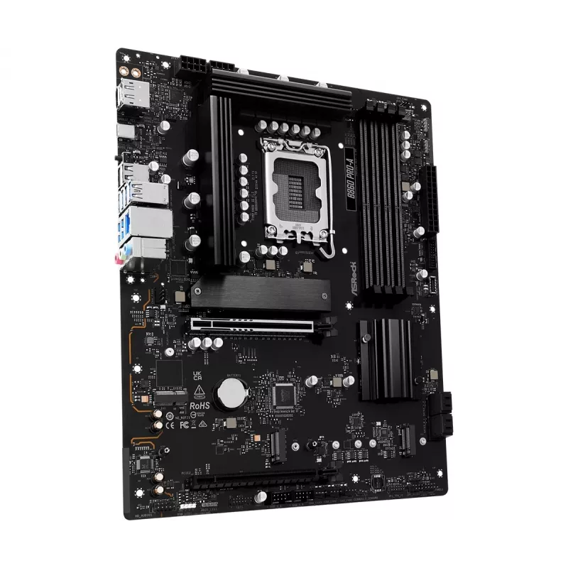 Motininė plokštė ASRock B860 Pro-A — Intel B860 ATX, LGA 1851, DDR5, 4x DIMM, 256 GB, 2,5 Gb LAN, 1x M.2, 4x SATA III