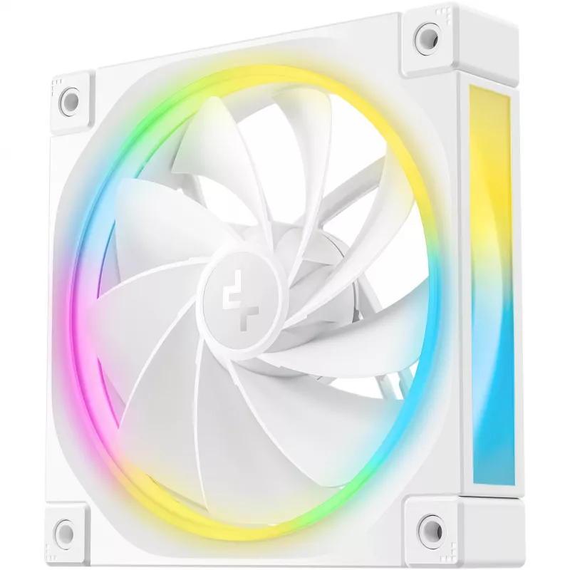 DeepCool FL12R 120 mm PC ventiliatorius, baltas, 2150 RPM, aktyvus PFC, ARGB apšvietimas