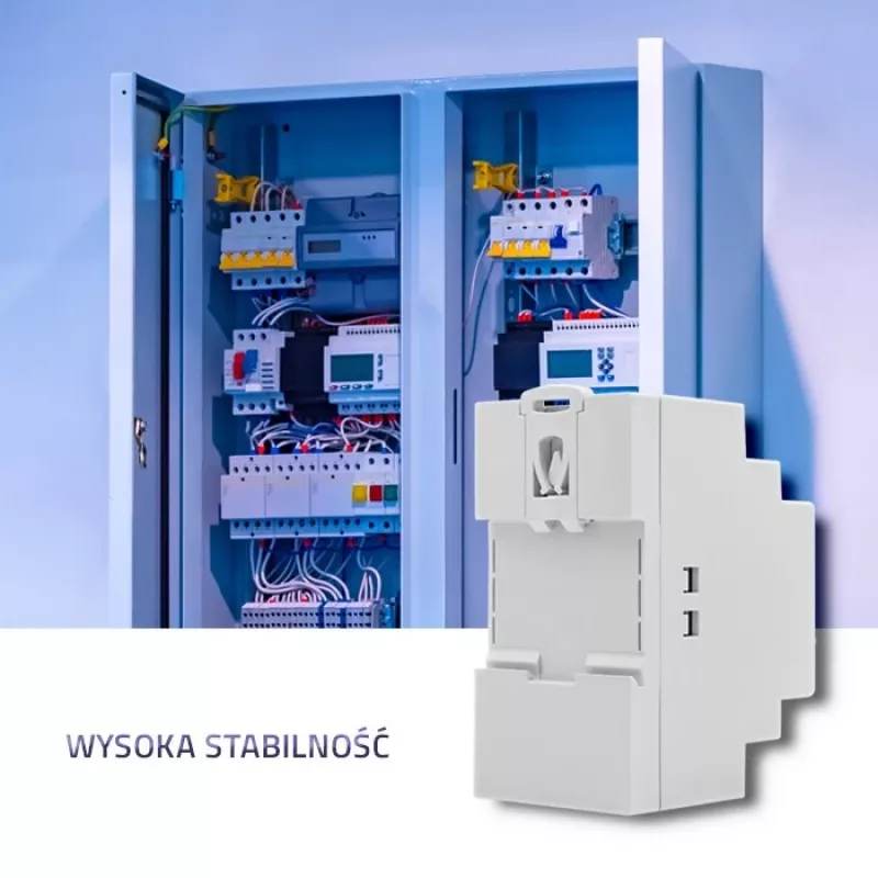 Maitinimo šaltinis DIN bėgiui QOLTEC 24V 2.5A 60W pilkas