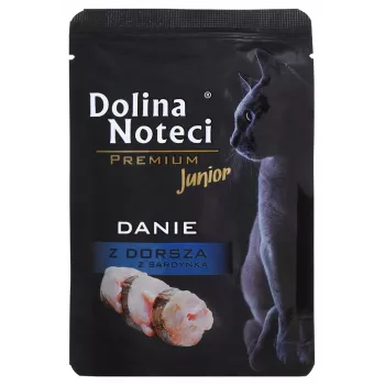 Dolina Noteci Premium menkių ir sardinių patiekalas šlapi kačiukų ėdalas 85g