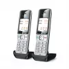 Gigaset COMFORT 500HX duo analoginis/DECT telefono aparatas su skambučio ID, juodas, sidabrinis