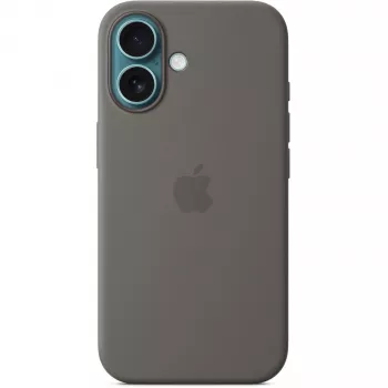 Apple iPhone 16 Silikoninis Dėklas su MagSafe Stone Gray