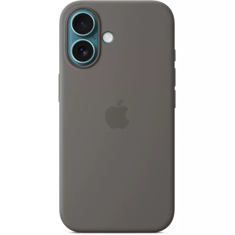 Apple iPhone 16 Silikoninis Dėklas su MagSafe Stone Gray