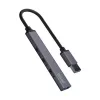 USB šakotuvas SAVIO AK-70, 7 prievadų USB 3.0, 4 naudojami prievadai, USB Type-A šeimininko jungtis, 5 Gbit/s perdavimo greitis, garantija 2 metai