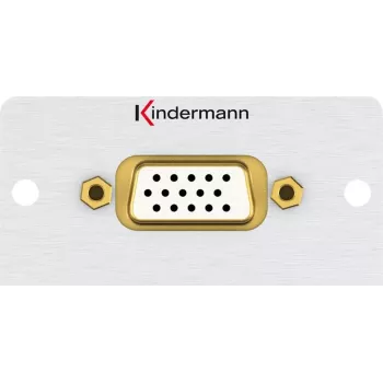 Kindermann Konnect 50 alu - Modulinis Faceplate-Snap-In - HD-15 (7444000901)