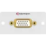 Kindermann Konnect 50 alu - Modulinis Faceplate-Snap-In - HD-15 (7444000901)