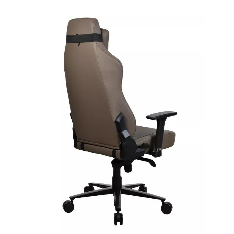 Žaidimų kėdė Arozzi Vernazza SoftPU Brown – ergonomiškas dizainas, SoftPU apmušalai