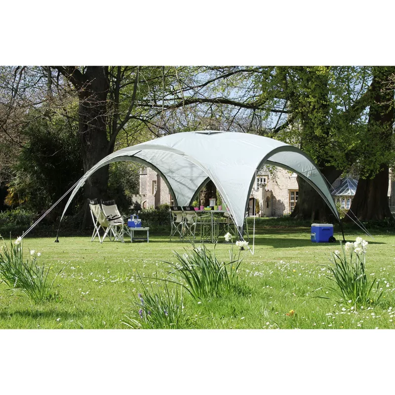 Paviljonas renginiams, 4,5 x 4,5 m (šviesiai pilka/pilka)