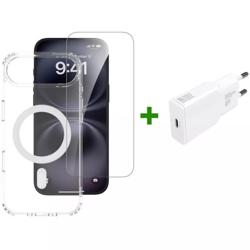 4smarts dėklas telefonui Border Transparent White, skirtas iPhone 17 Air